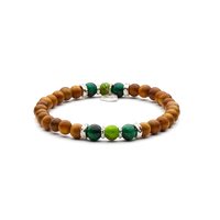 Bracciale Antracite Wood in Legno Pietre dure BWD06 SAVANA